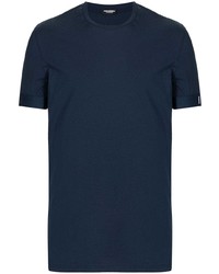 T-shirt à col rond bleu marine DSQUARED2