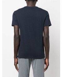 T-shirt à col rond bleu marine Emporio Armani