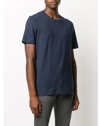 T-shirt à col rond bleu marine Dondup