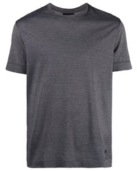 T-shirt à col rond bleu marine Emporio Armani