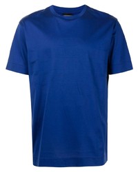 T-shirt à col rond bleu marine Emporio Armani