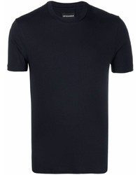 T-shirt à col rond bleu marine Emporio Armani