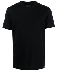 T-shirt à col rond bleu marine Emporio Armani