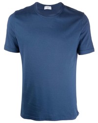 T-shirt à col rond bleu marine Fedeli