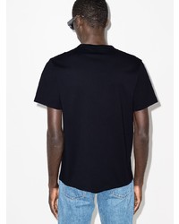 T-shirt à col rond bleu marine MAISON KITSUNÉ