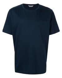 T-shirt à col rond bleu marine Gieves & Hawkes