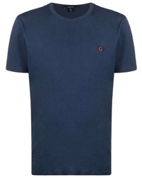 T-shirt à col rond bleu marine Gucci