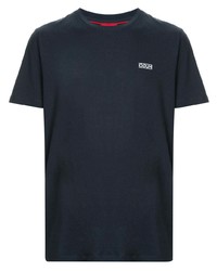 T-shirt à col rond bleu marine Hugo Hugo Boss