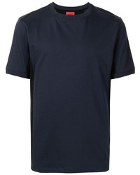 T-shirt à col rond bleu marine Hugo