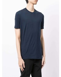 T-shirt à col rond bleu marine DSQUARED2