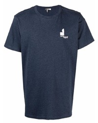 T-shirt à col rond bleu marine Isabel Marant