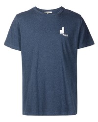 T-shirt à col rond bleu marine Isabel Marant