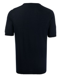 T-shirt à col rond bleu marine Nuur