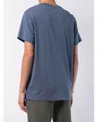 T-shirt à col rond bleu marine SAVE KHAKI UNITED