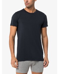 T-shirt à col rond bleu marine Schiesser