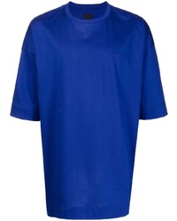 T-shirt à col rond bleu marine Juun.J