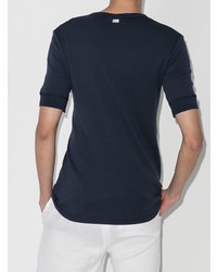 T-shirt à col rond bleu marine Schiesser
