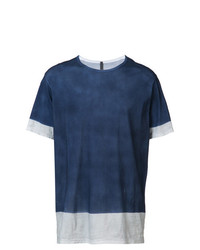 T-shirt à col rond bleu marine Kazuyuki Kumagai