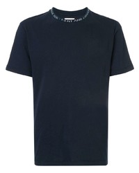 T-shirt à col rond bleu marine Kent & Curwen