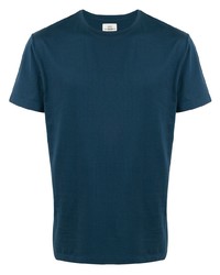 T-shirt à col rond bleu marine Kent & Curwen