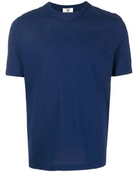 T-shirt à col rond bleu marine Kired