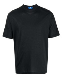T-shirt à col rond bleu marine Kired