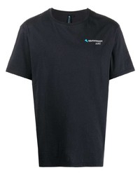 T-shirt à col rond bleu marine Klättermusen