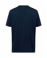 T-shirt à col rond bleu marine Supreme