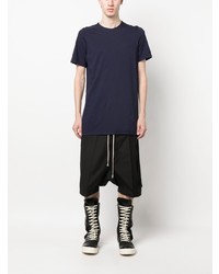 T-shirt à col rond bleu marine Rick Owens DRKSHDW