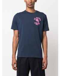 T-shirt à col rond bleu marine MC2 Saint Barth