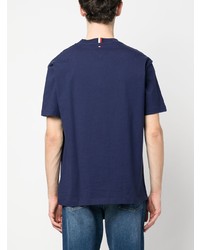 T-shirt à col rond bleu marine Tommy Hilfiger