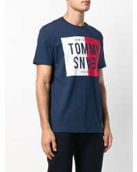 T-shirt à col rond bleu marine Tommy Jeans