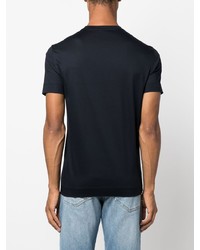 T-shirt à col rond bleu marine Emporio Armani