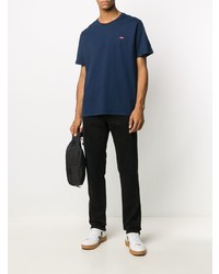 T-shirt à col rond bleu marine Levi's