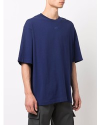 T-shirt à col rond bleu marine Off-White