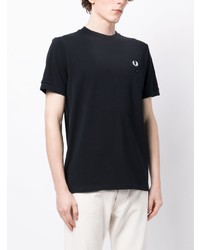 T-shirt à col rond bleu marine Fred Perry