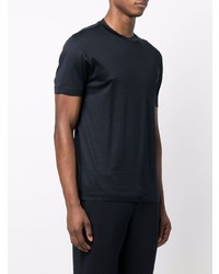 T-shirt à col rond bleu marine Emporio Armani