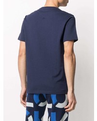 T-shirt à col rond bleu marine Kenzo