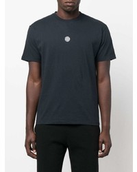 T-shirt à col rond bleu marine Stone Island