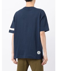 T-shirt à col rond bleu marine Emporio Armani