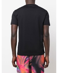 T-shirt à col rond bleu marine Emporio Armani