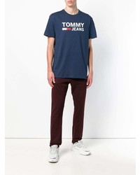 T-shirt à col rond bleu marine Tommy Jeans