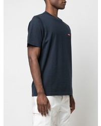 T-shirt à col rond bleu marine Supreme