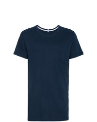 T-shirt à col rond bleu marine Lot78