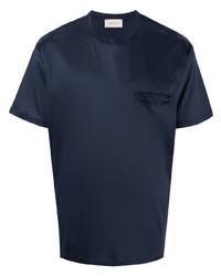 T-shirt à col rond bleu marine Low Brand