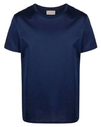 T-shirt à col rond bleu marine Low Brand