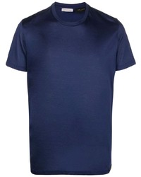 T-shirt à col rond bleu marine Low Brand