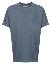 T-shirt à col rond bleu marine Maharishi
