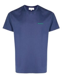 T-shirt à col rond bleu marine Maison Labiche