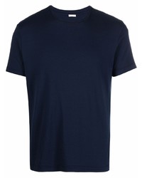 T-shirt à col rond bleu marine Malo